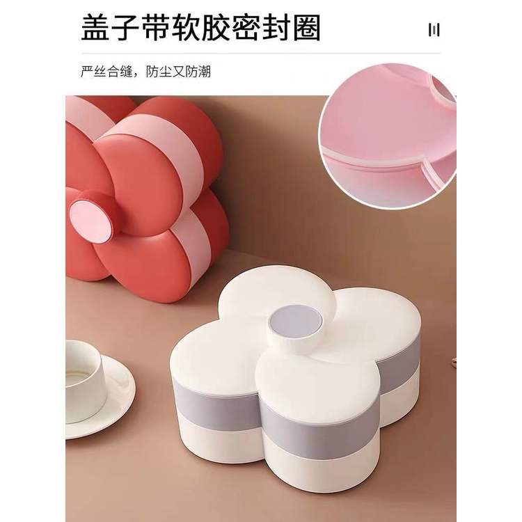 Khay đựng mứt tết hình hoa loại 1