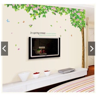 Decal dán tường cây hoa đào to nhất