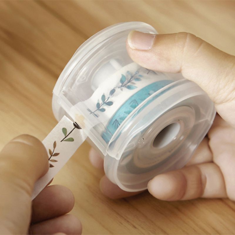 Hộp cắt băng keo dán trong suốt kiểu cách đơn giản