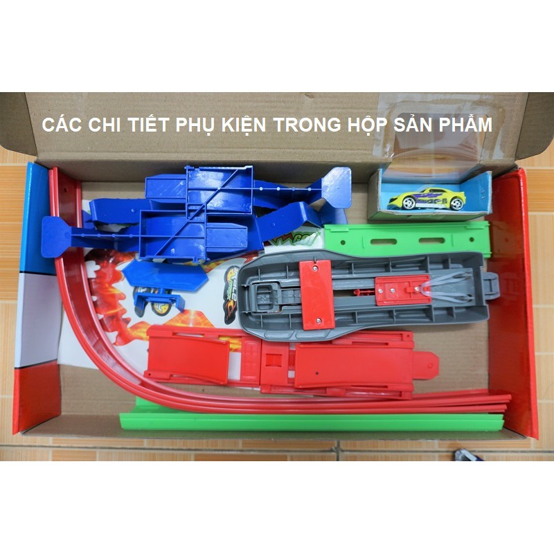 Mô hình đường đua xe hotwheel đồ chơi trẻ em loại 1 xe