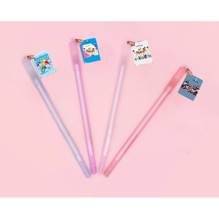 Bút wanna one sổ treo BST6 bút gel viết cute thần tượng kpop hoạt hình idol