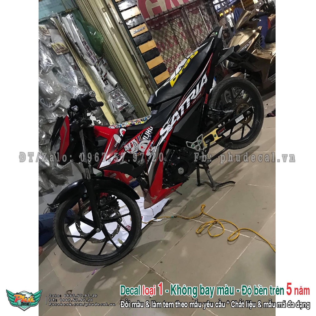 Tem rời Satria Thỏ đỏ đen (L)