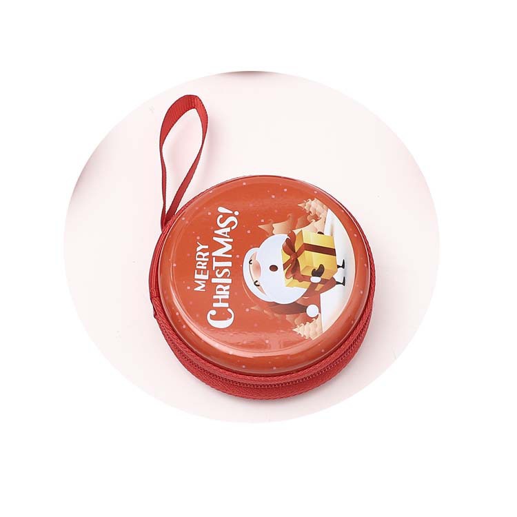 Túi đựng tiền xu Mini hình tròn in họa tiết hoạt hình dễ thương