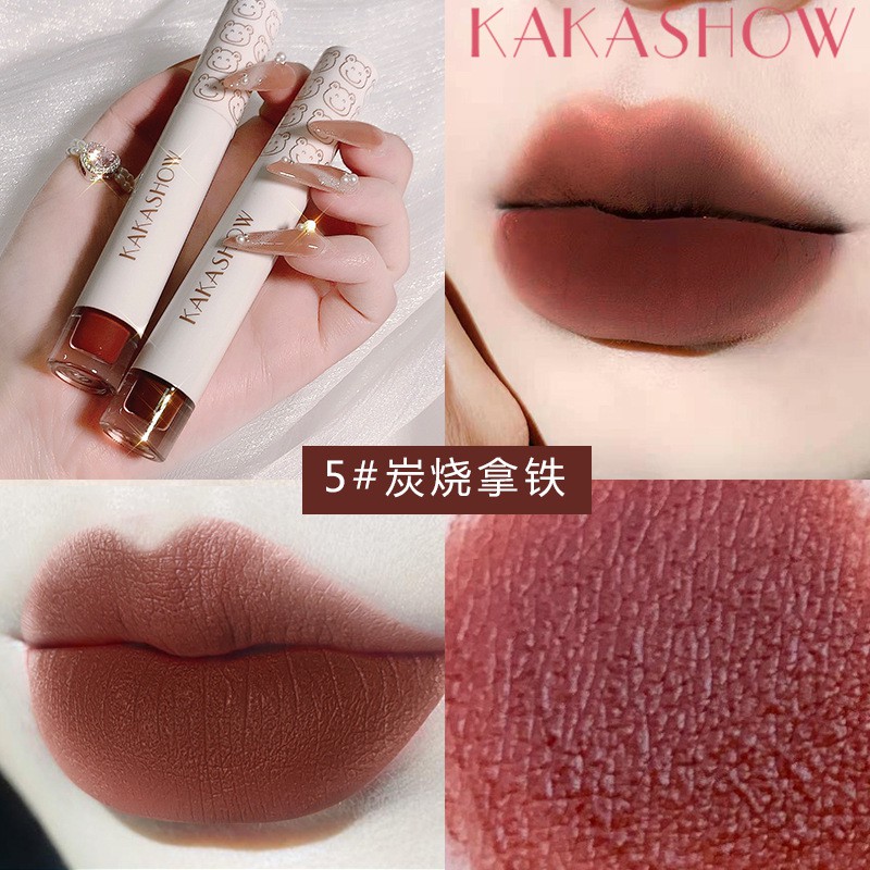 Son Kem Gấu KAKASHOW Mịn Lỳ Lâu Trôi Lovely Bear Lip Glaze