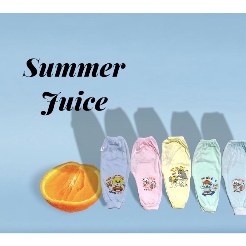 Quần chục dài cotton bo ống, in mông (1-5)