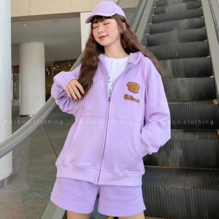 ÁO HOODIE - ÁO KHOÁC NỈ NGOẠI Thêu Nổi Biboo (HD2380 - 8 Màu) | BigBuy360 - bigbuy360.vn