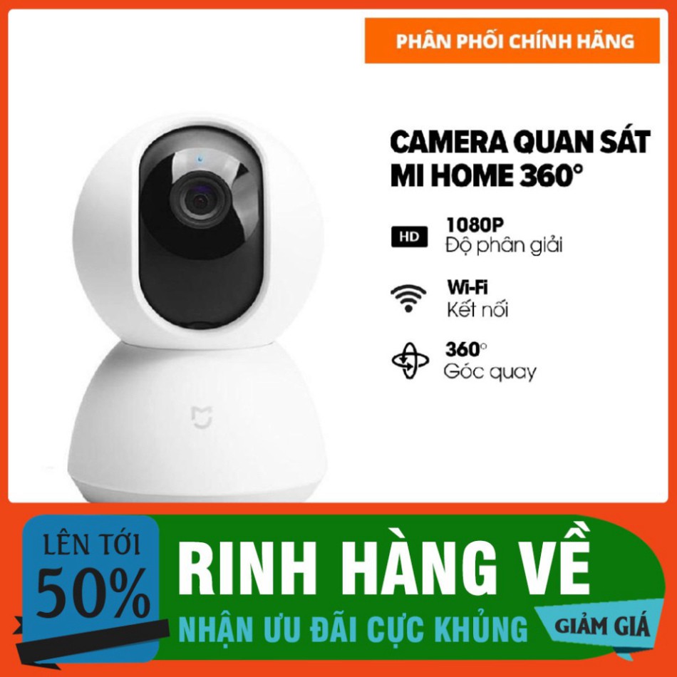 GIÁ HỜI Camera Xiaomi Mi Home Security 360° 1080p - Hàng chính hãng Digiworld phân phối GIÁ HỜI