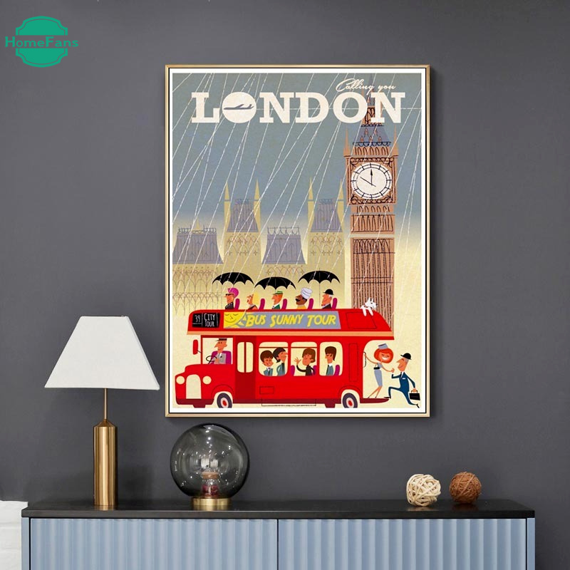 Tranh treo tường phong cảnh tự làm Berühmte Stadt Landschaft 5D 30x40cm