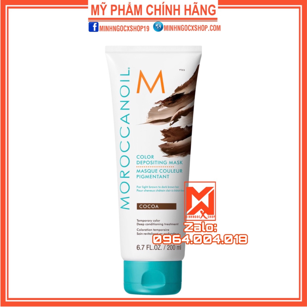 MOROCCANOIL HẤP GIỮ MÀU NÂU CA CAO MOROCCANOIL COCOA 30 - 200ML CHÍNH HÃNG