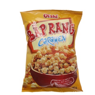 Snack bắp Oishi vị caramen 40g