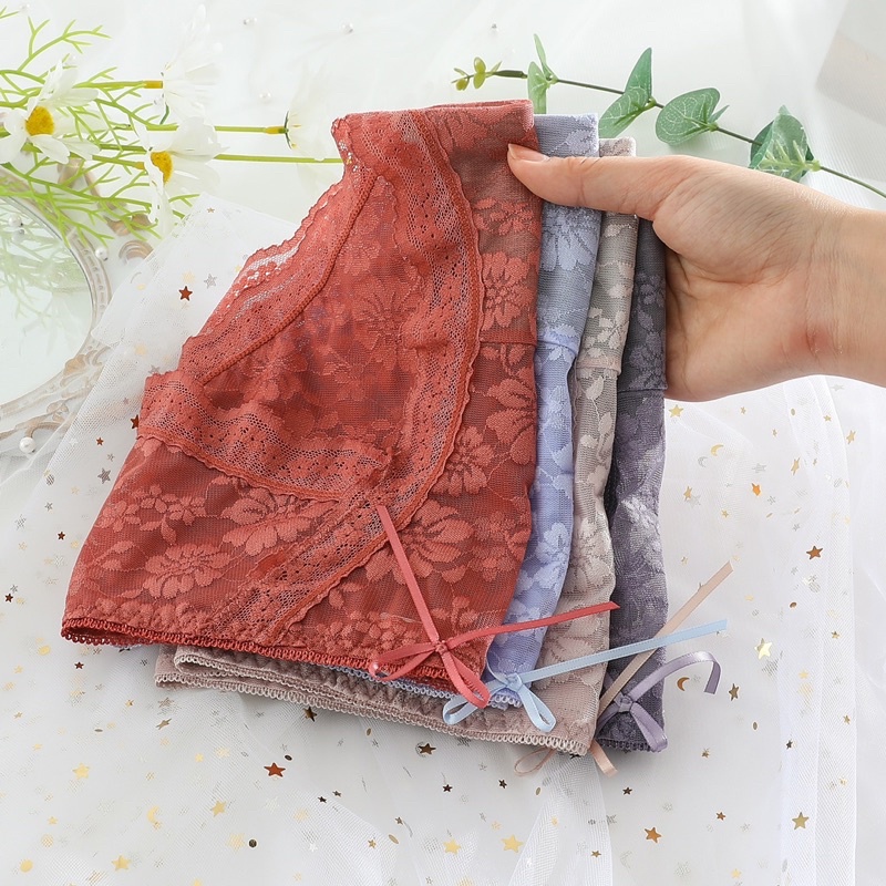 Quần lót ren hoa siêu mềm có size ML -2233