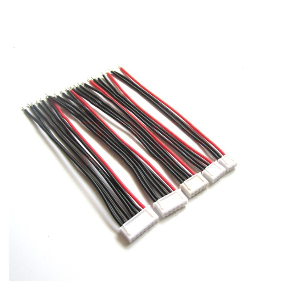 Bộ 5 Dây Cáp Cân Bằng Pin LiPo 22AWG L100mm JST-XH Chất Lượng Tốt 2s 3s 4s 5s 6s
