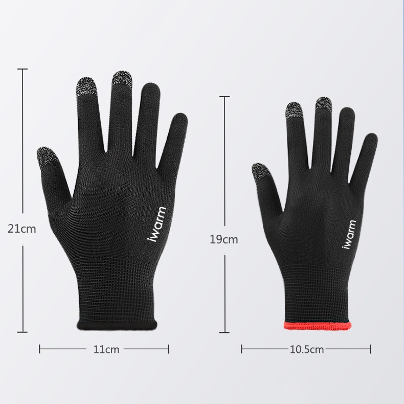 1 đôi găng tay lái xe chống nắng chống tia UV có thể chạm màn hình cảm ứng dành cho nam nữ