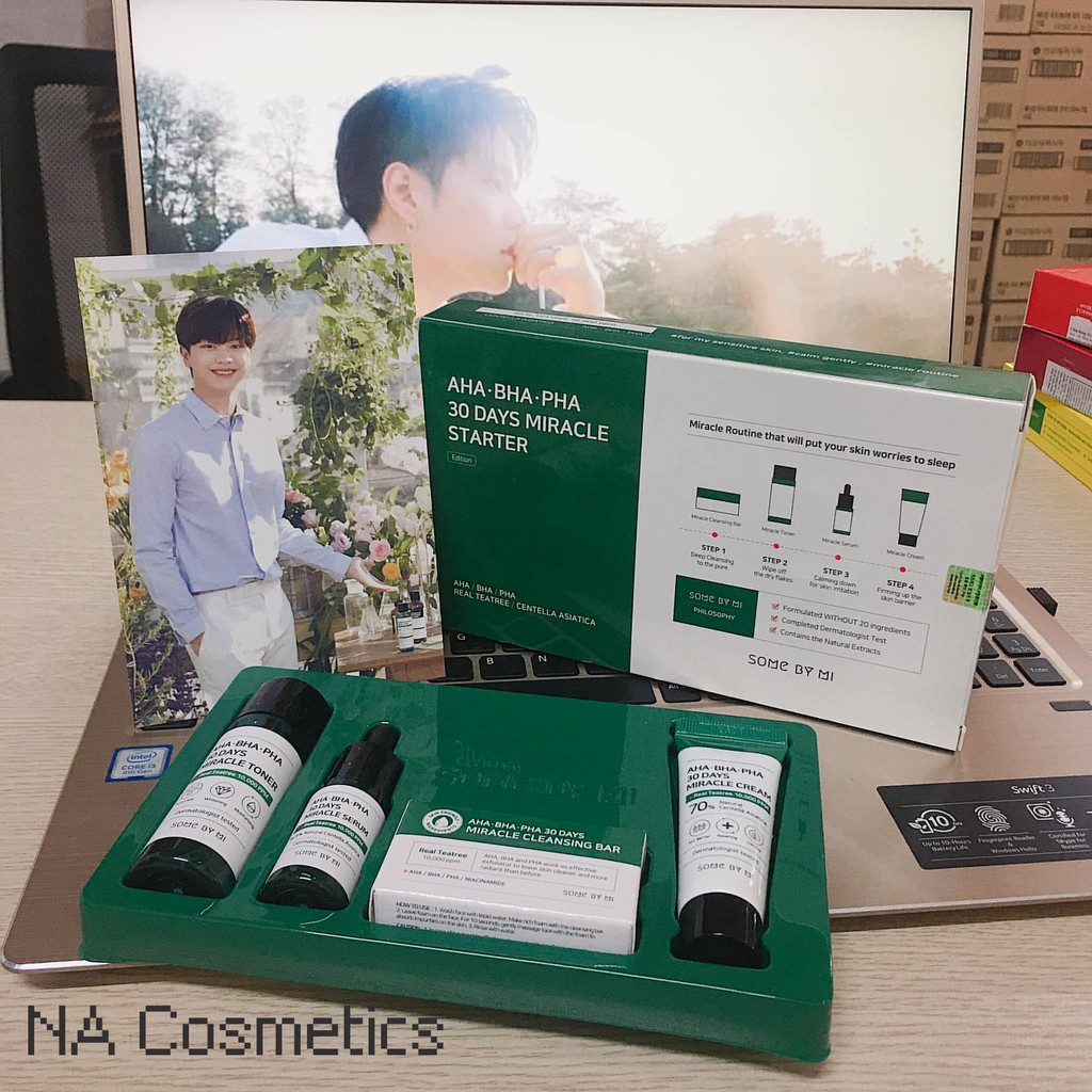 Bộ Dưỡng Dành Cho Mụn Some By Me AHA- BHA-PHA 30 Days Miracle Set MINI (4 Sản Phẩm)