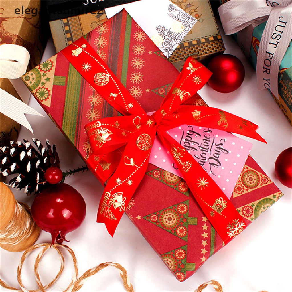 [gant] Christmas Gift Wrapping Paper Birthday Party Wedding DIY Craft Paper Xmas Elements Collection Gift Box Packaging Papers .