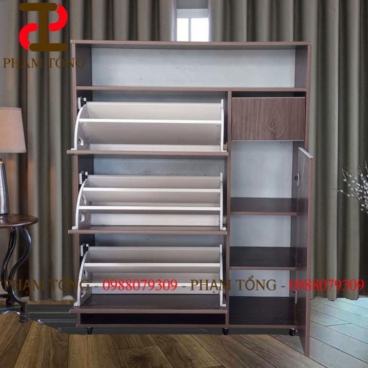 Tủ giày thông minh vân gỗ  Miễn phí giao hàng
