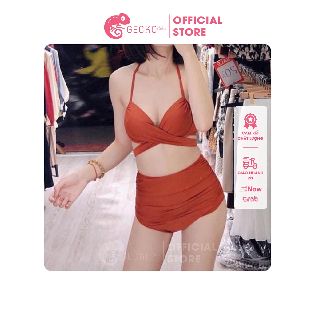 Bikini Đồ Bơi 2 Mảnh Áo Gọng Chéo Đệm Dày GK0224 (Nhiều Màu, Ảnh Thật)