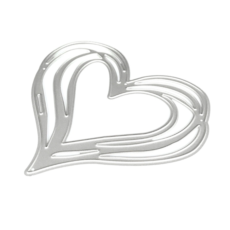 Khuôn Cắt Giấy Kim Loại Hình Trái Tim