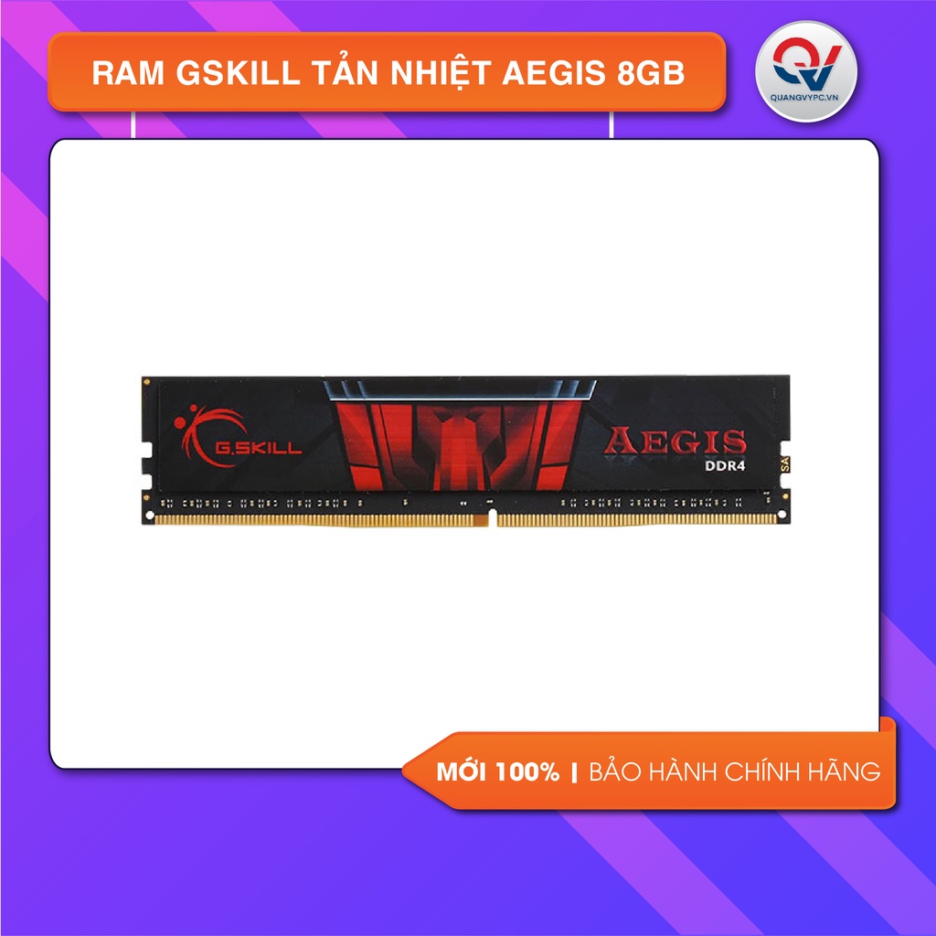 (HOT) Ram GSkill tản nhiệt Aegis 8GB bus 2666 Mới 100%