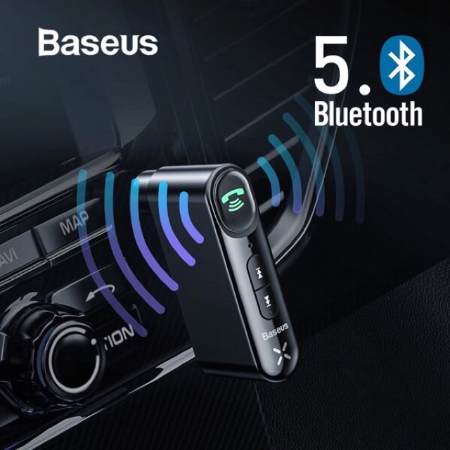 Bộ phát bluetooth Baseus BABA-02 có cổng AUX tiện cho oto hay loa có cổng AUX