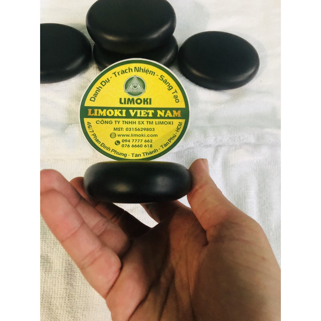 Bộ 5 Viên Đá Nóng Massage Hình Ovan