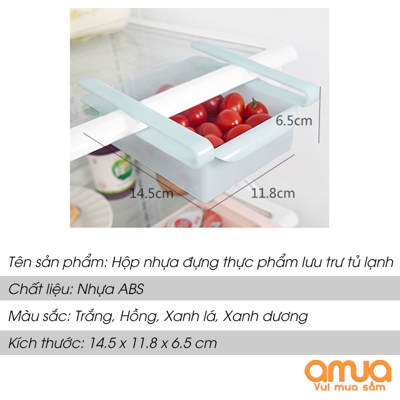 Hộp nhựa đựng thực phẩm lưu trữ tủ lạnh đa năng giúp tiết kiệm không gian bảo quản đồ ăn HN1106