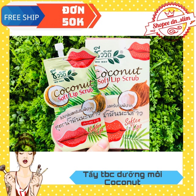Tẩy tế bào chết & Dưỡng môi Coconut Soft Lip Scrub