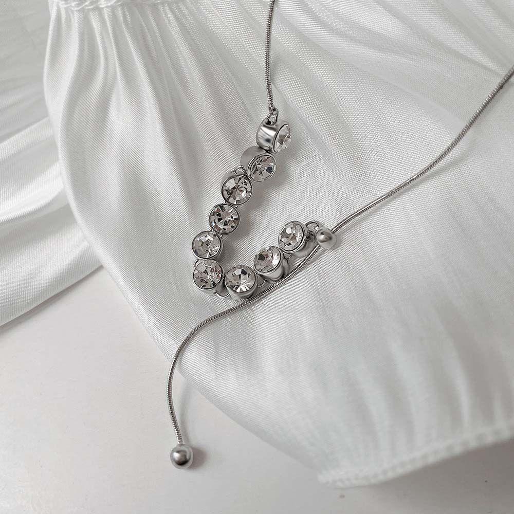 Qqmall Vòng Cổ Choker Bằng Hợp Kim Đơn Giản Phong Cách Hip Hop Hàn Quốc Cho Nữ