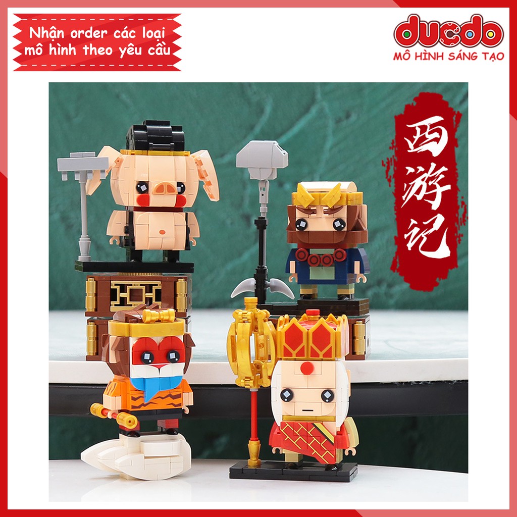 Brick Headz các nhân vật Tây du ký tuyệt đẹp - Đồ chơi Lắp ghép Mini Minifigures Mô hình BrickHeadz DCOOL 68001 68004