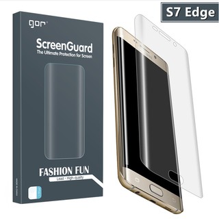 Bộ 4  miếng dán gor dành cho galaxy S7 edge ( 3 miếng dán màn hình và 1 dán lưng carbon)