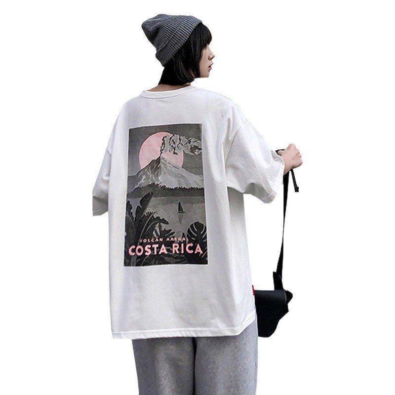 Áo thun tay lỡ form rộng oversize, Áo phông form rộng Unisex Costa Rica