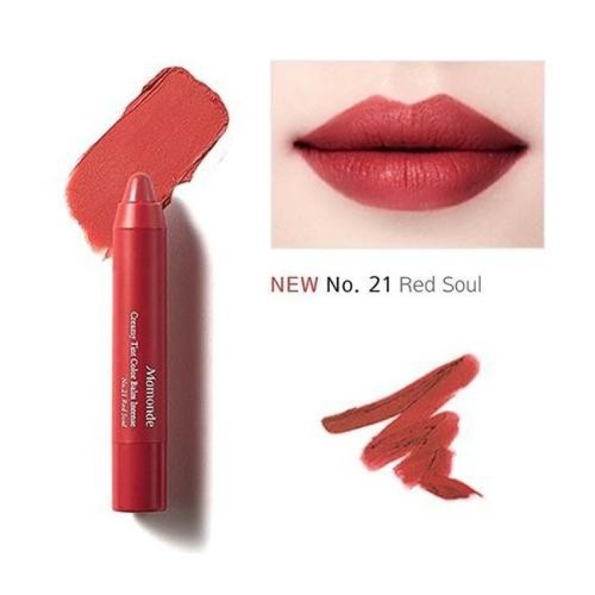 Son Bút Chì Mamonde Creamy Tint Color Balm Intense Màu 21 Red Soul