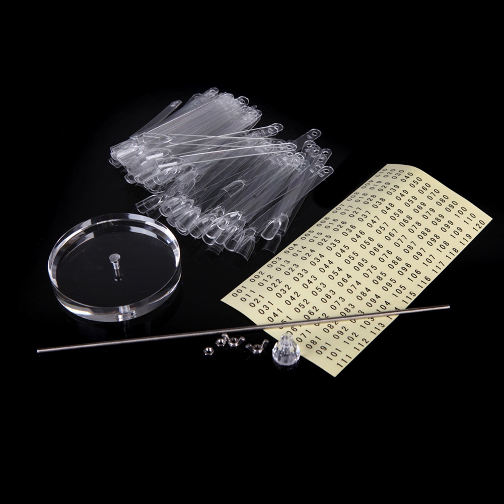 Giá Đỡ Trưng Bày 120 Móng Tay Giả Có Quạt Xoay