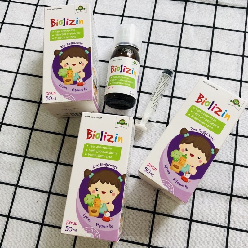 Kẽm hữu cơ bổ sung kẽm cho trẻ Biolizin