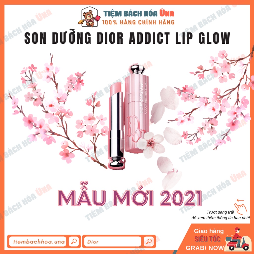 Son dưỡng DIOR Addict Lip Glow hàng chính hãng Sephora mẫu mới 2021 nhiều màu 001, 004, 012, 015, 025