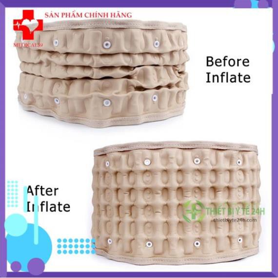 Đai Hơi Kéo Dãn Cốt Sống, Đai Massage Trị Thoát Vị Đĩa Đệm, Đai Nẹp Lưng Haili Care -Chính Hãng-FreeShip