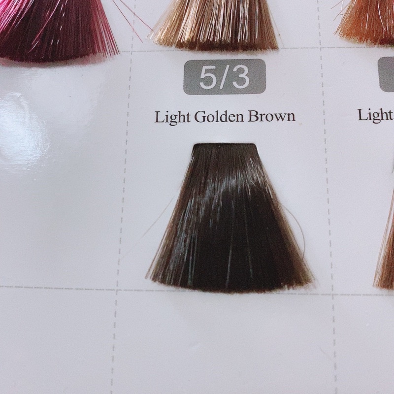 Thuốc nhuộm tóc nâu vàng nhạt 5/3 LIght Golden Brown tại nhà