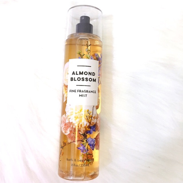 [auth] Xịt thơm toàn thân Bath & Body Works Almond Blossom mist 236ml