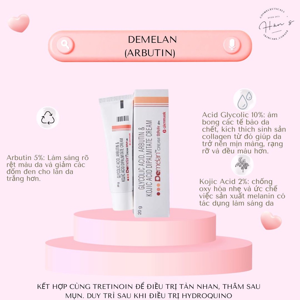 Kem Demelan cream  - dưỡng trắng sáng da, giảm mờ thâm nám