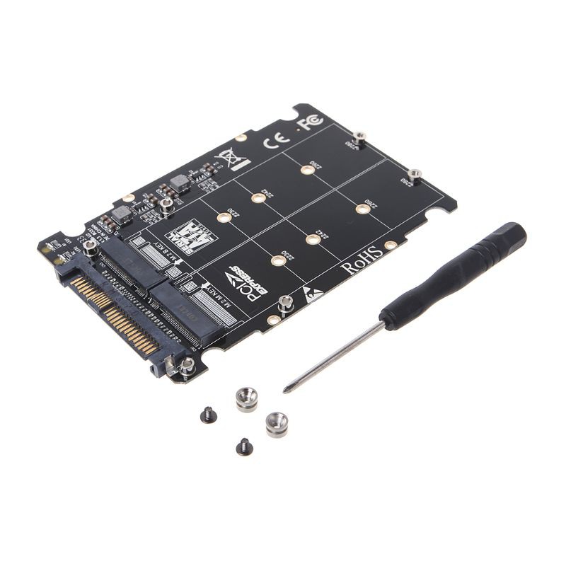 Cáp chuyển đổi 2 trong 1 M.2 NVME sata-bus NGFF SSD sang PCI-E U.2 SFF-8639