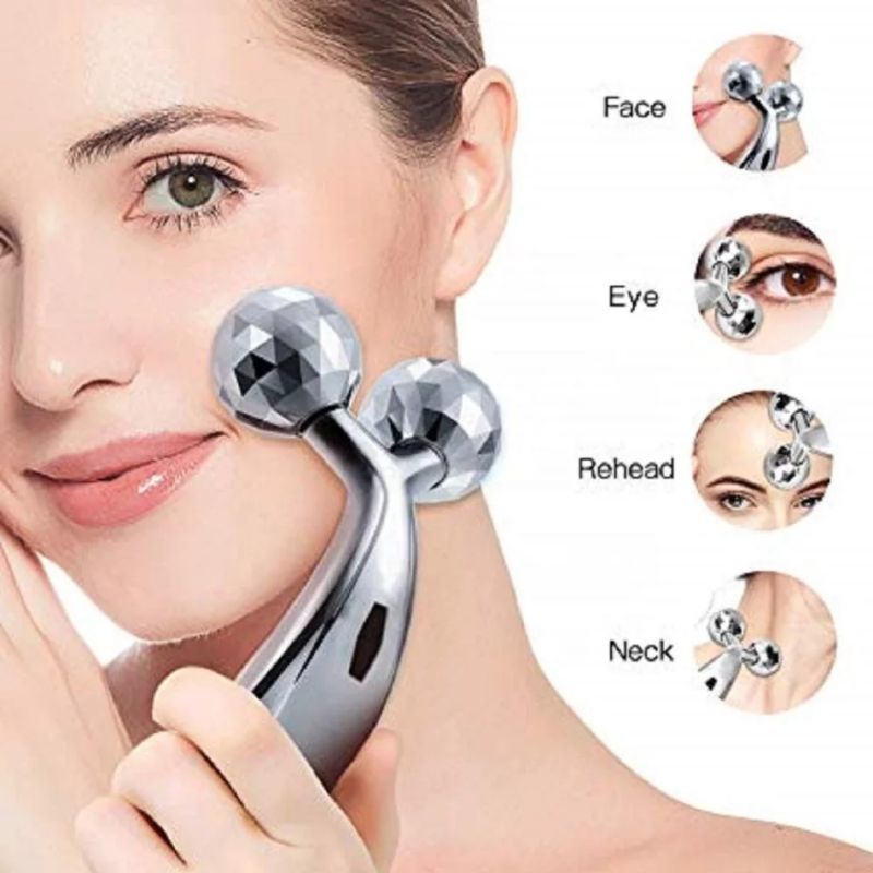 Con lăn massage mặt và toàn thân 3D tạo cằm v-line, thon gọn bắp chân, bắp tay, giảm đau nhức xương khớp, chân, tay.