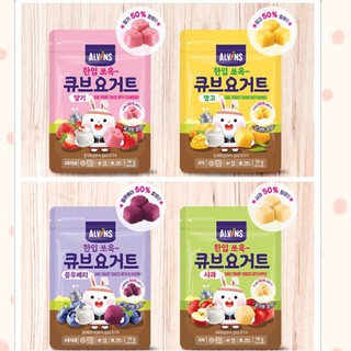 (HSD: 8/21) Sữa chua khô Alvins Hàn quốc vị táo, dâu, việt quất, 16g