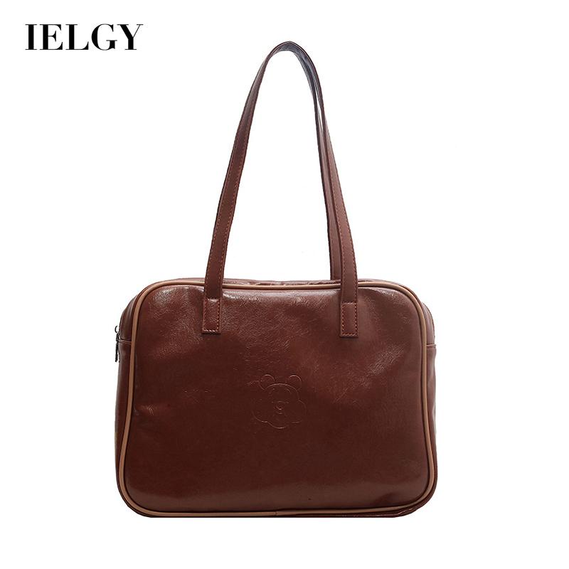 Túi đeo vai IELGY cỡ lớn phong cách retro thời trang cho nữ