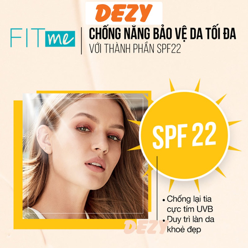 [HÓA ĐƠN+TEM PHỤ] Kem Nền MayBeline Fit Me CHÍNH HÃNG Cho Da Dầu - Kem Chống Nắng UV Kem Che Khuyết Điểm Maybelline Dezy