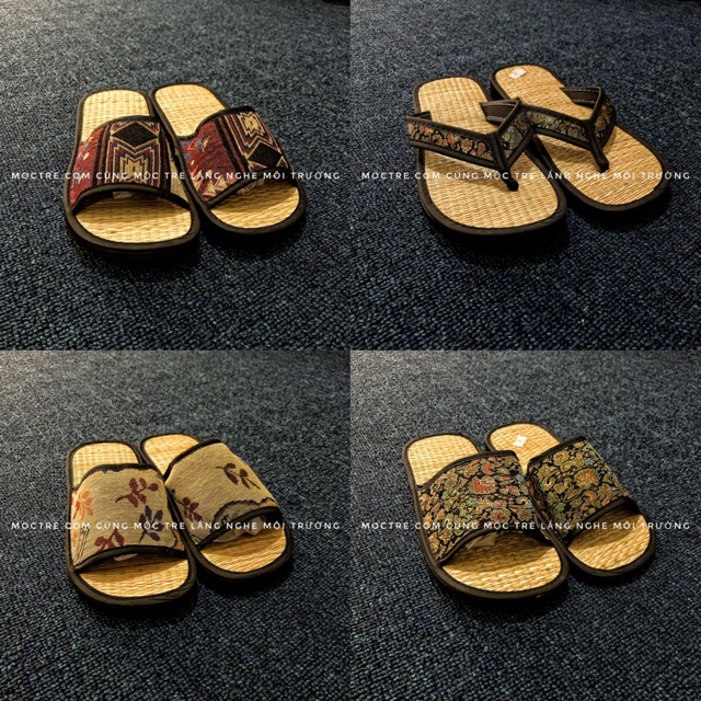 Dép chiếu cói hương quế size 36-44