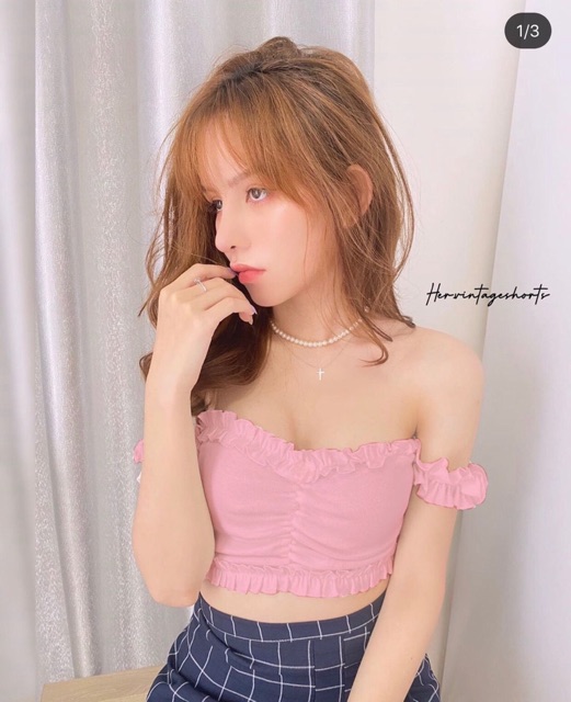 Áo bẹt vai viền bèo cực sexyN | BigBuy360 - bigbuy360.vn