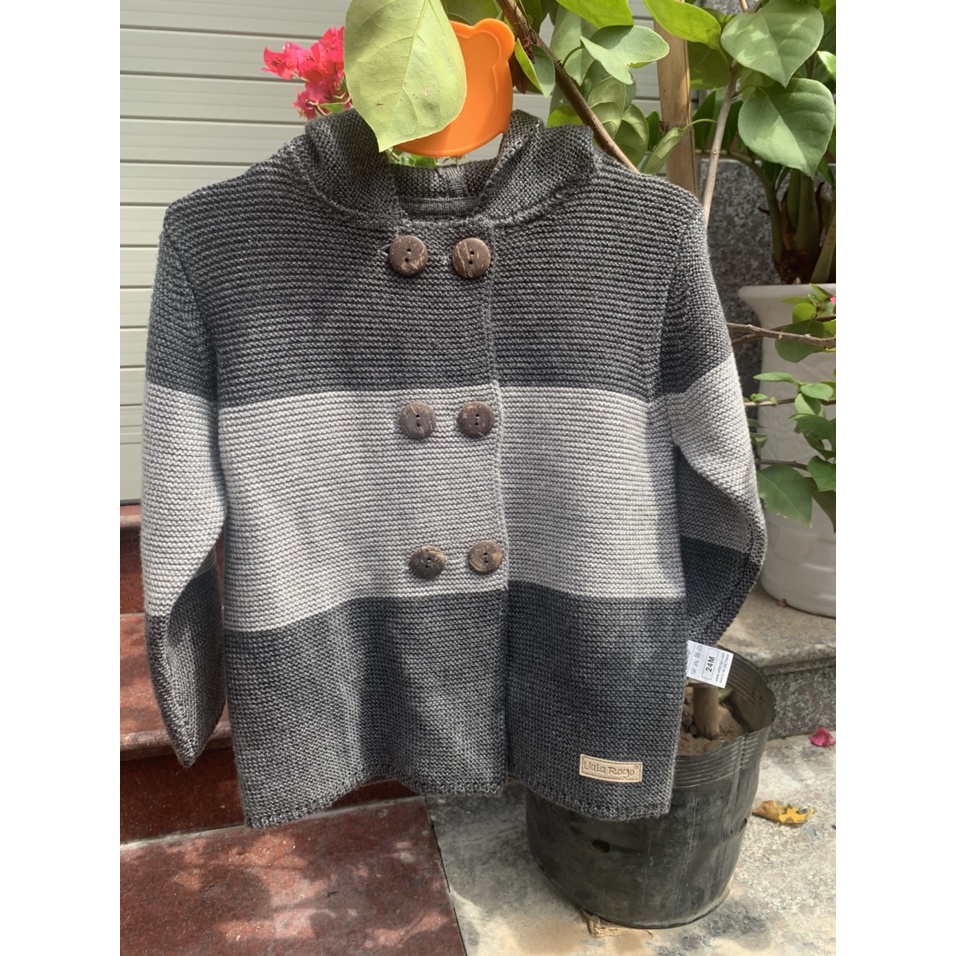 UALAROGO Áo khoác Len Ualarogo kèm mũ