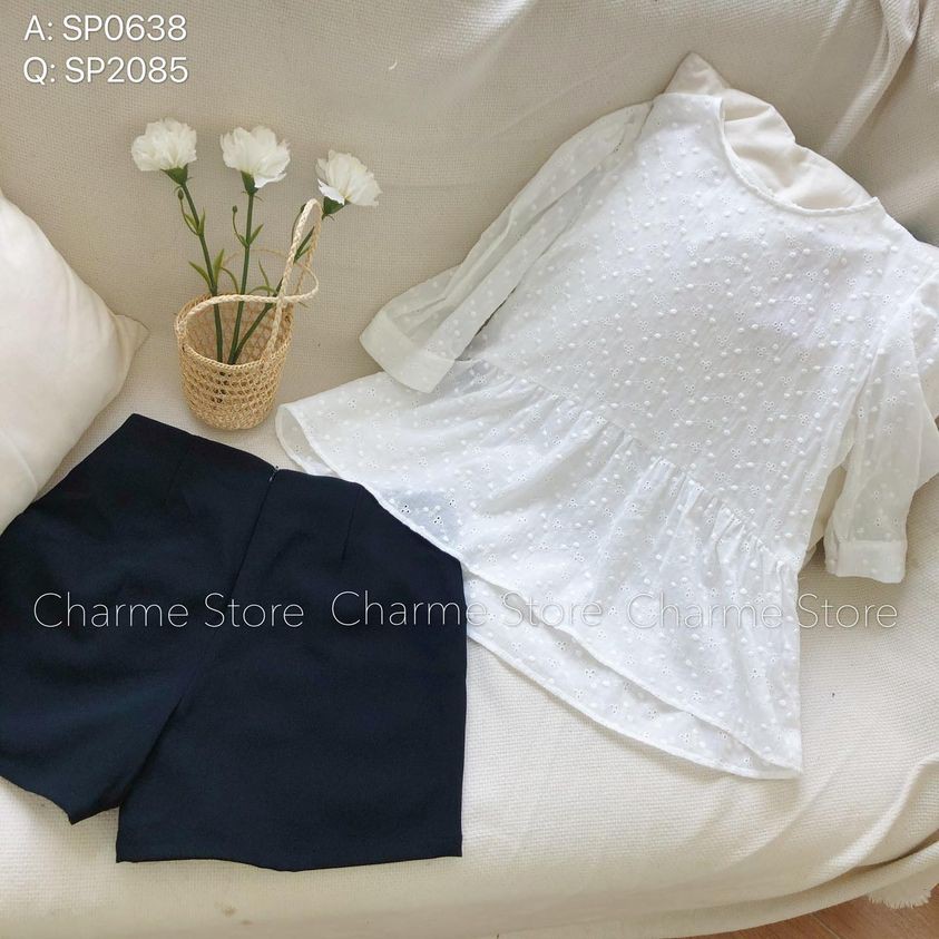 [CHARME STORE] Quần shorts vải LARA đơn giản