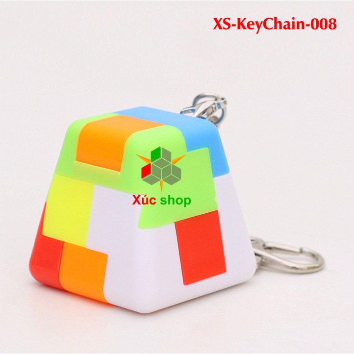 Móc khóa rubik xếp hình - Tháo lắp mảnh ghép