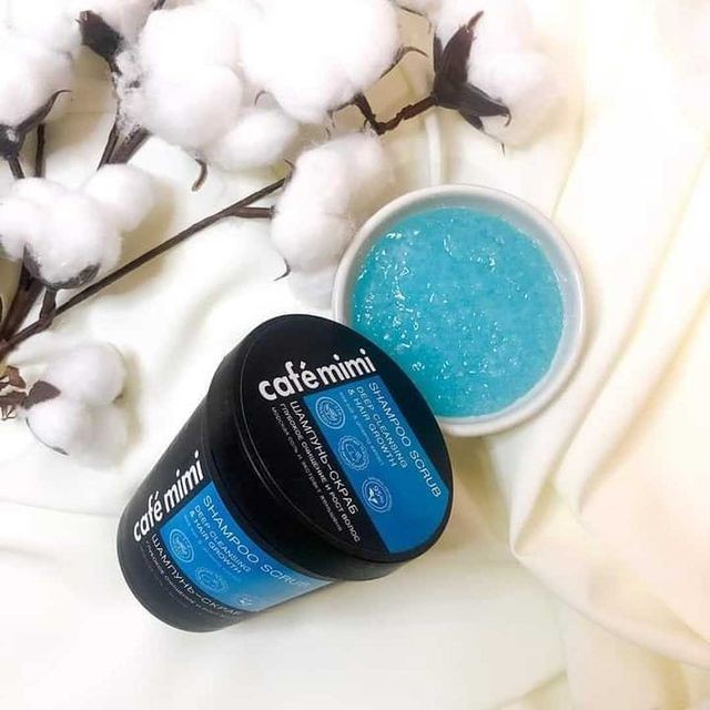 Tẩy da chết da đầu Cafe mimi rất sạch cho tóc dầu, bết